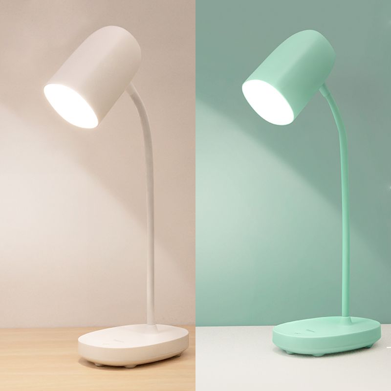 Lampada da tavolo in stile minimalista moderno con porta di plastica USB 1 luce da tavolo per la scrivania