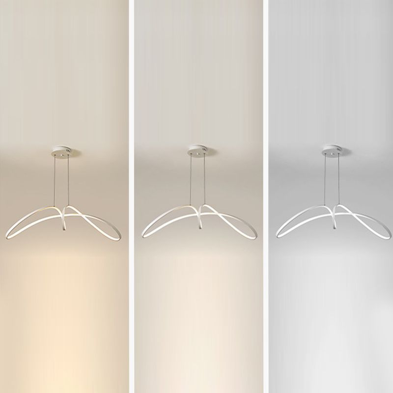 LED White/Black Ceiling Light Contemporary Kitchen Island Lighting for Room