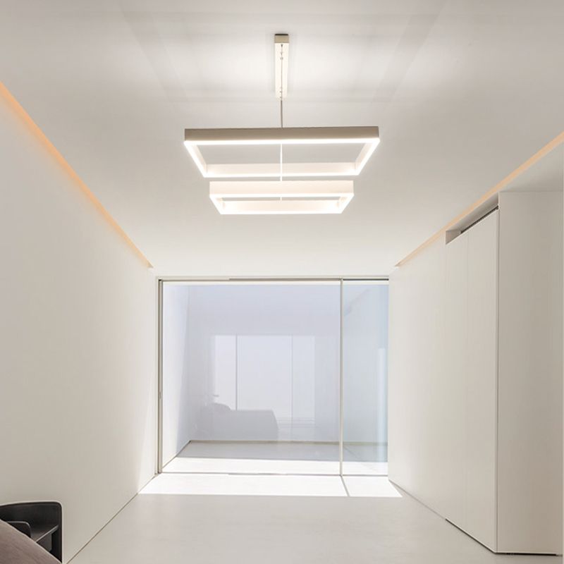 Accesorio de iluminación de lámpara de araña moderno luz colgante de lámpara de múltiples niveles para sala de estar