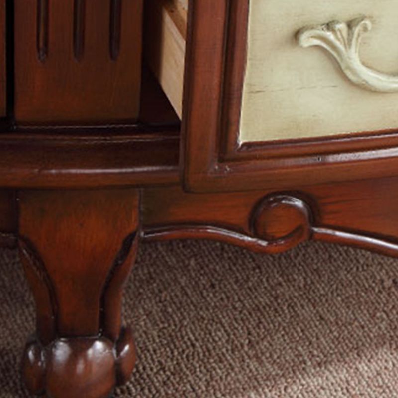 Traditional Storage Chest Manufactured Wood Dresser with 4 Drawers