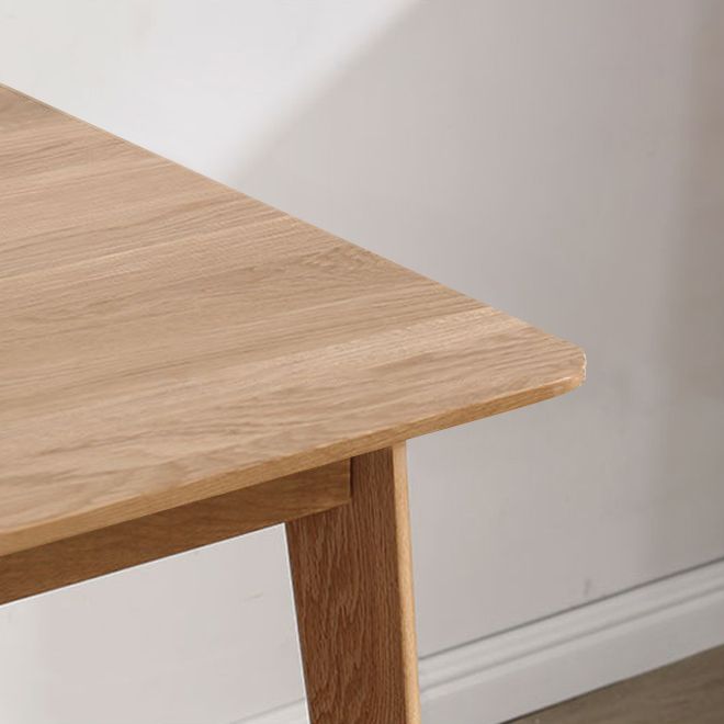 Quadrat 4 Beine Industrielle Esstisch Holz Farbe Fixierter Tisch mit massivem Holz