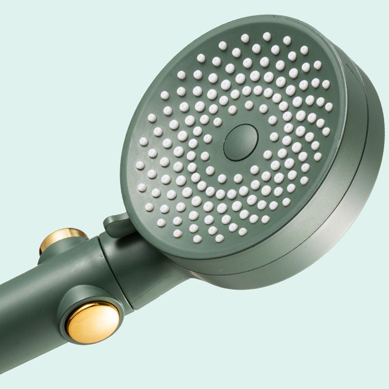 Contemporary Round Shower Head Combo Handheld Shower Head 9.8 Inch H Spray Head