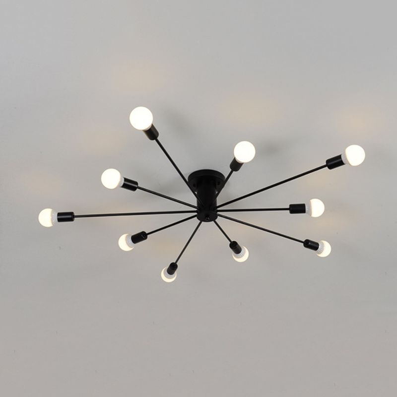 Contemporary Flush Mount Lighting Polish Finish Ceiling Light for Foyer