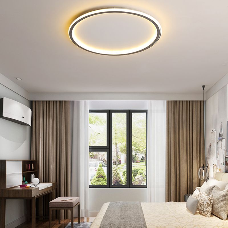 Kreis Close to Ceiling Lighting Einfache-Stil LED Aluminium in der Nähe von Deckenlampe