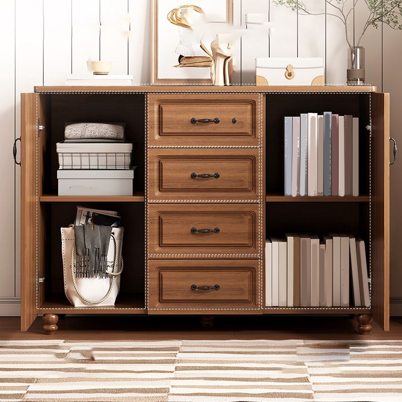 Modern Storage Cabinet Solid Wood Cabinet with Drawer for Home