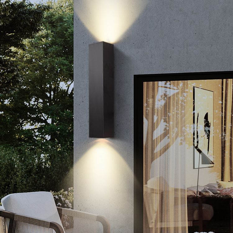 Aluminum Geometric Wall Lamp Fixtures Modern Style 2-Lights Wall Sconce Fixtures