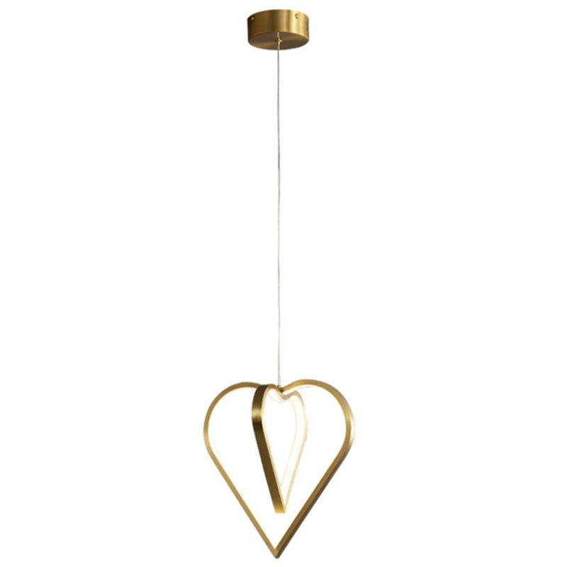 Gold Metal Hanging Light Postmodern Style Pendant Light Hanging Light for Clothing Shop