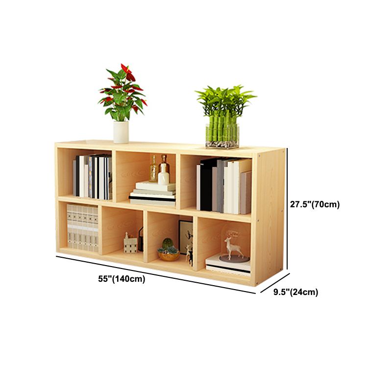 Modern Wood Bookcase, Geometric Bookshelf for Any Room, 9.5" W