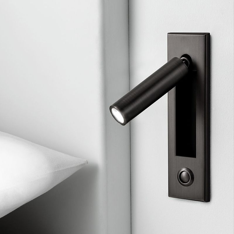 Semplicità contemporanea luce regolabile a parete luce con ombra acrilica per camera da letto