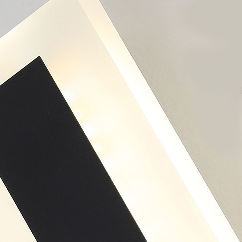 Metal Linear Wall Mount Lamp Simple 1 Light Wall Mounted Light Fixture