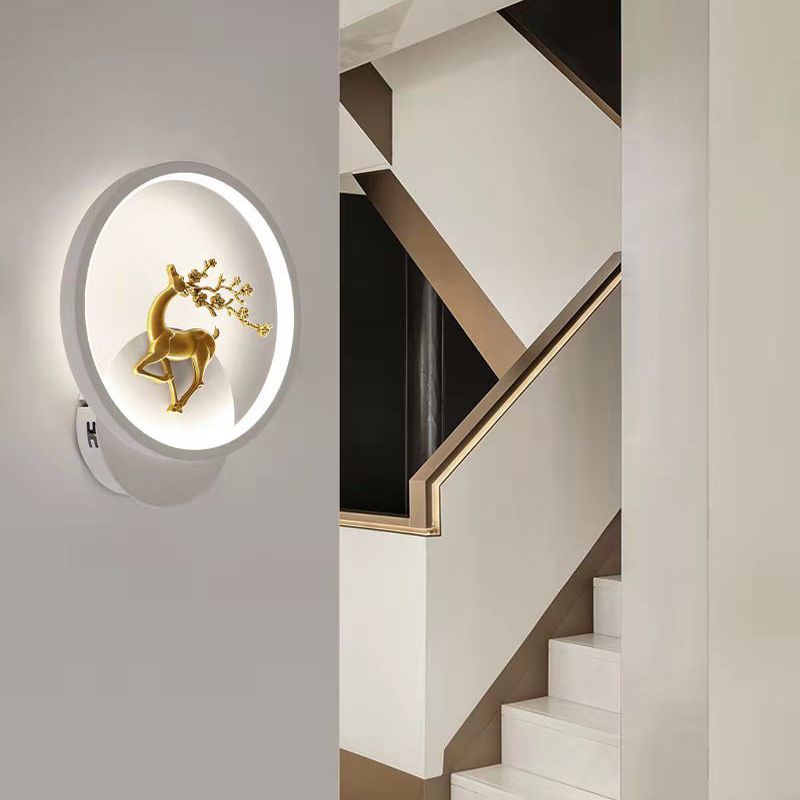 Nordic moderne Mall Mount LED LED simple Mur Wall Sconce lampe pour le salon
