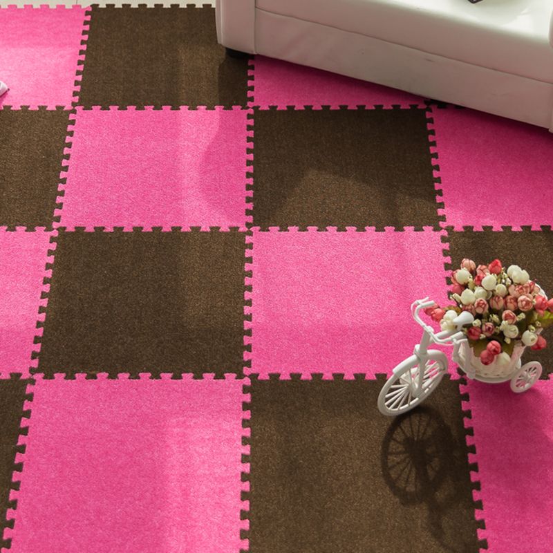 Modern Carpet Tiles Square Interlocking Stain Resistant Carpet Tiles