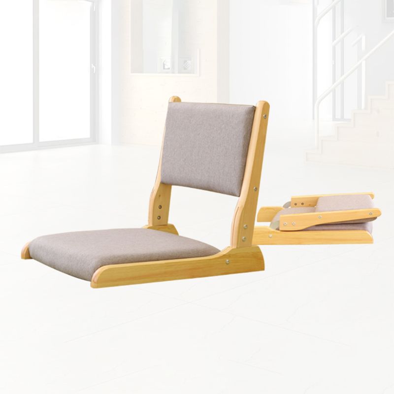 Linen Armless Chair16.9"L x 20.8"W x 18.1"H  Solid Wood Frame Chair