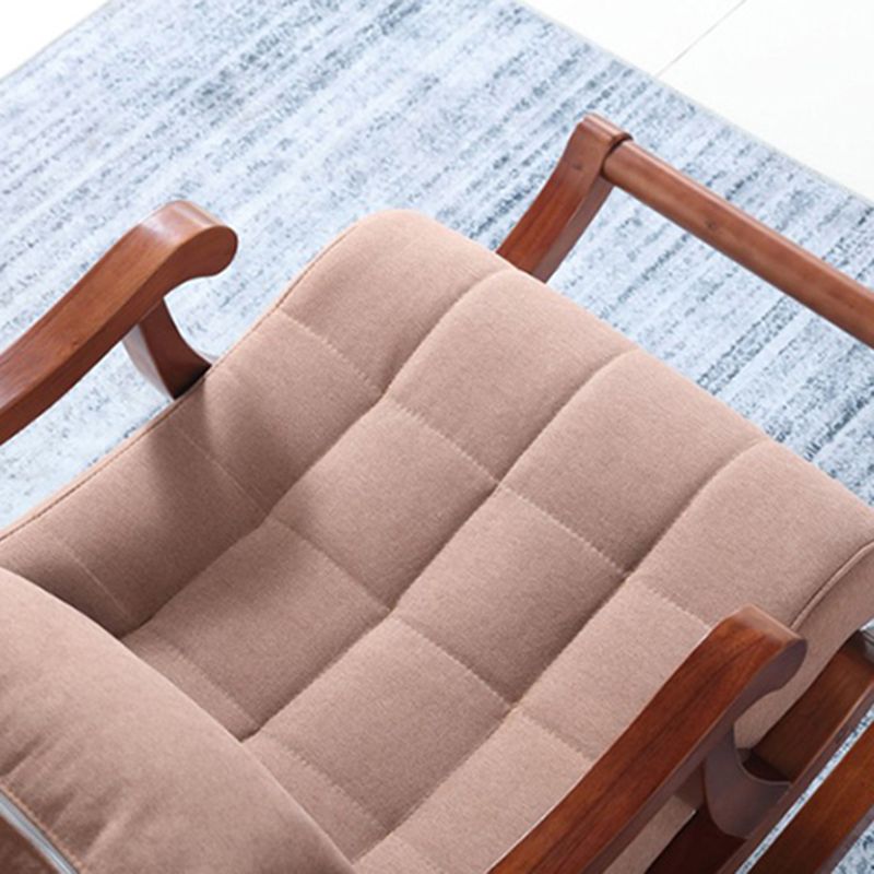 26.37" L x 49.21" W x 35.03" H Lounge Chair Solid Wood Accent Chair for Living Room