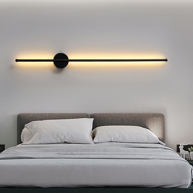 Lineare Form Metall Wandleuchten moderner Stil 1 Lichtwandbeleuchtung