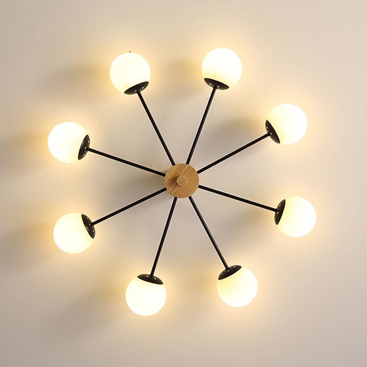 Wooden Ceiling Mount Chandelier Simplicity Style Ceiling Mounted Light