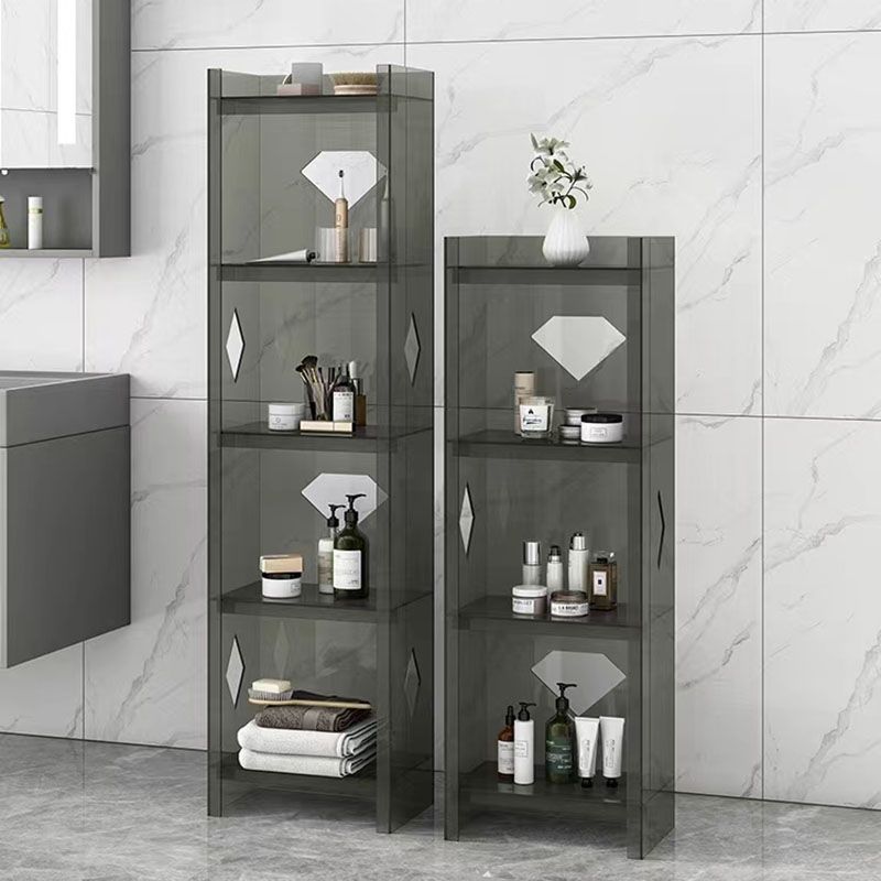 Contemporary Closed Back Cube Bookshelf Acrylic Bookcase for Home Office