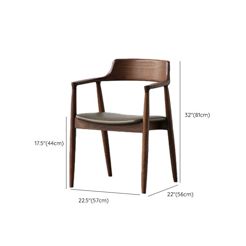 Traditional Kitchen Dining Chairs Solid Wood Arm Dining Chairs