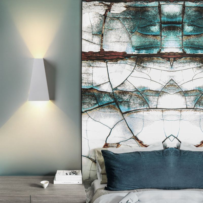 Geometrische Schatten Metallwandbeleuchtung moderner Stil 2 Lichter Wandleuchte Leuchte