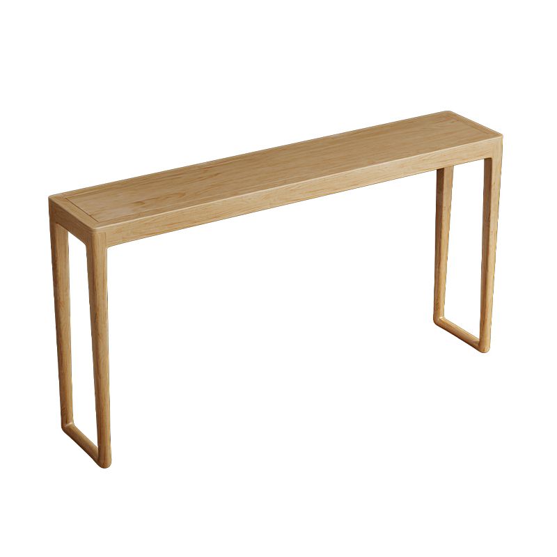 Modern Rectangular Console Table Wooden Console Sofa Table in Natural/Brown