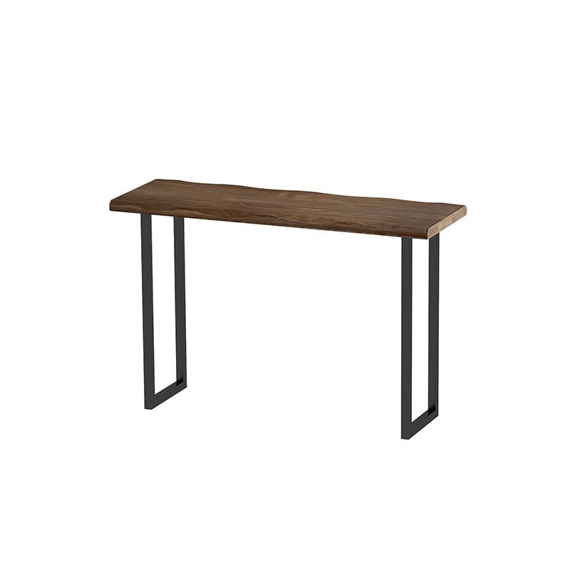 Pine Wood Bar Table Industrial Style Bar Table with Iron Sled Base
