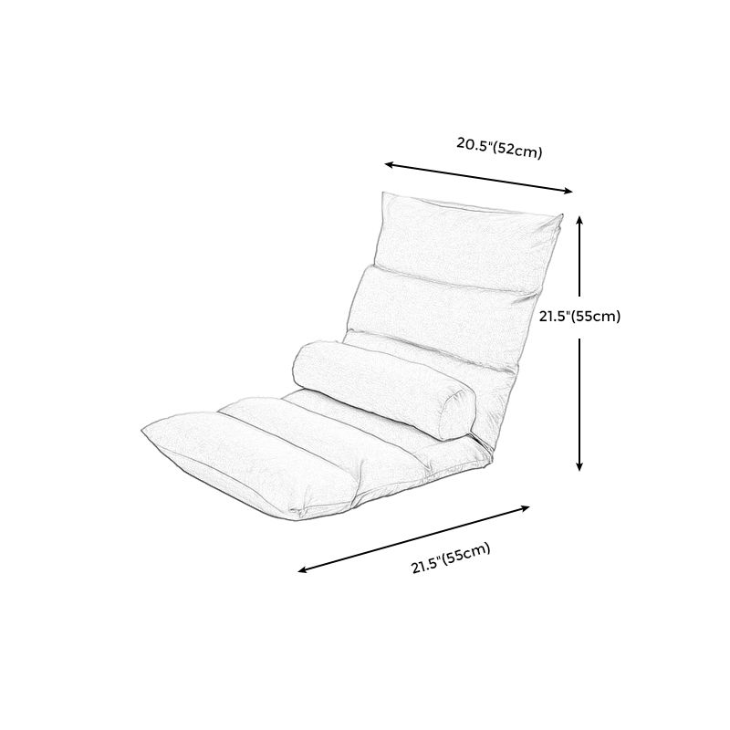 Fabric Slipper Convertible  Chair 39.3" L x 21.6" W x 21.6" H Chair for Bedroom