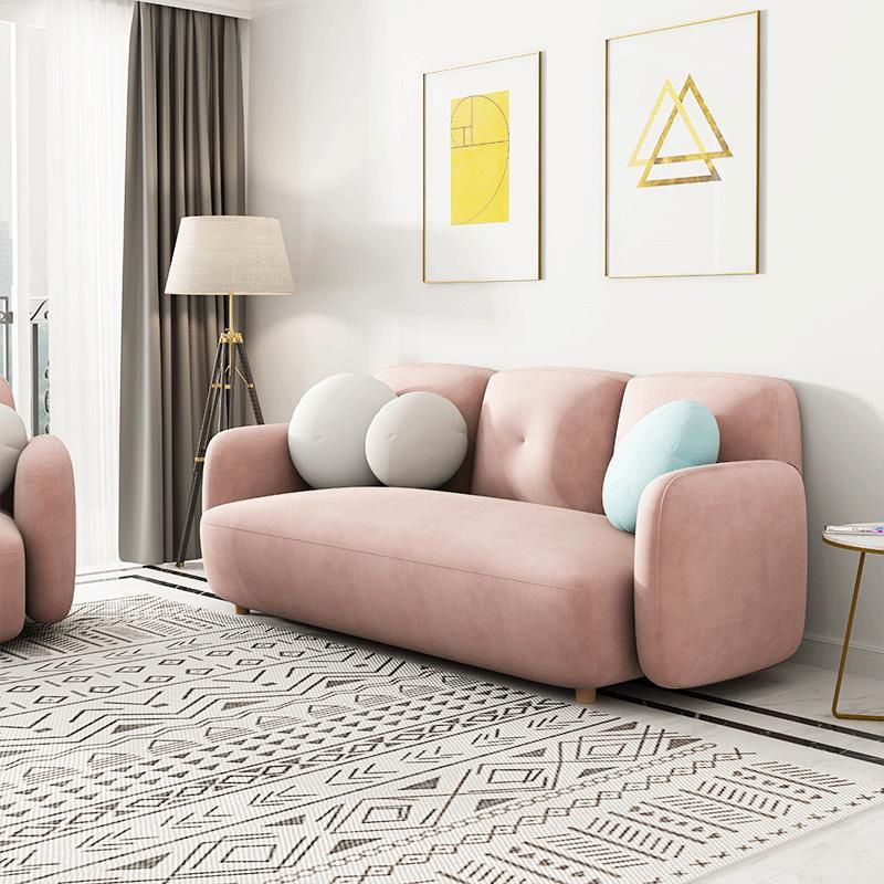 Modern Sofa with Square Arm and Tight Back for Apartment,84.65 "
