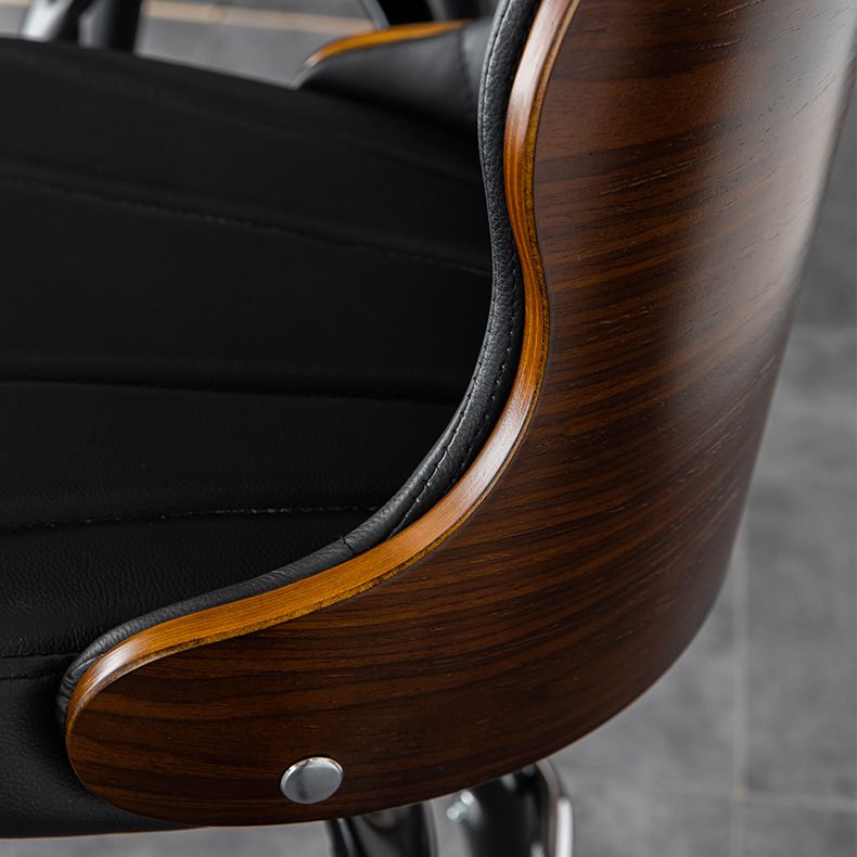 Arm Less Modern Bar Stool Footrest Leather Coffee Shop Bucket Counter Stool