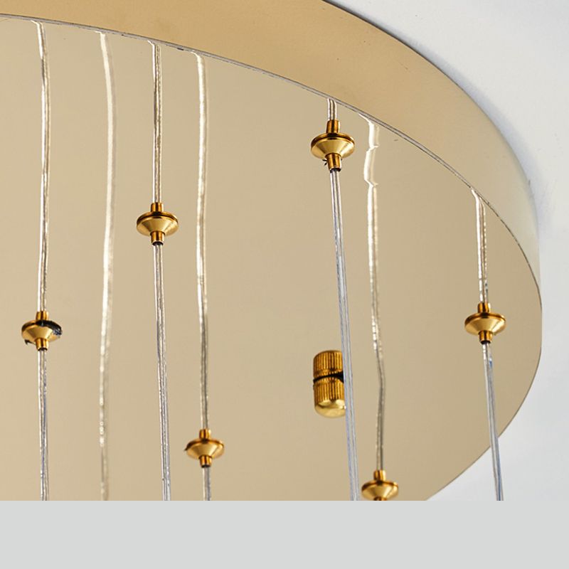 Lineaire hangende verlichtingsarmaturen Moderne eenvoudige K9 Crystal Plafond Pendant voor restaurant