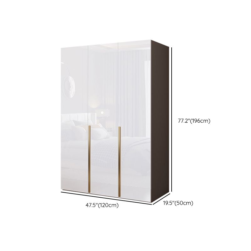 Bedroom Soft Close Doors Armoire Modern Style Wooden Wardrobe Cabinet