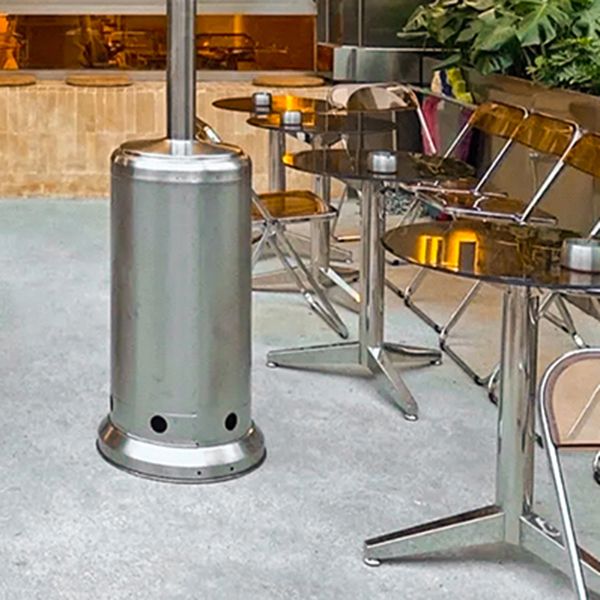 Eettafel van helder gehard glas Eigentijdse eettafel met driepootbasis