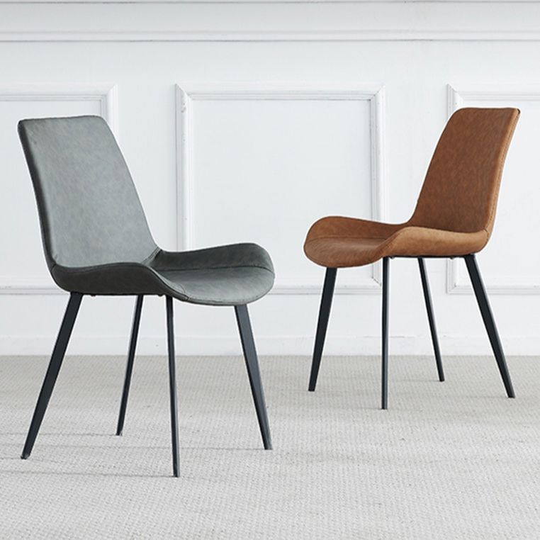 Minimalist Dining Table Set with Sintered Stone Dining Table and Upholstered Chairs