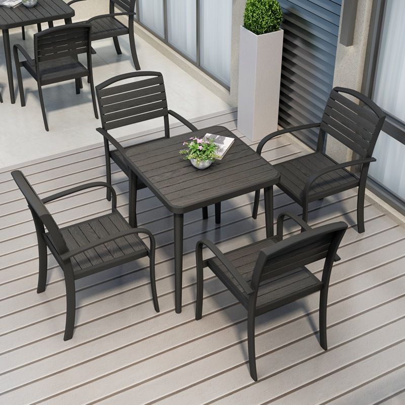 Industrial Style 1/4/5/7 Pieces Dining Set Wood Dining Table Set for Outdoor