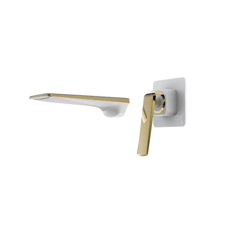 Wall Mounted Bathroom Faucets Glam Style Lever Handles Faucets