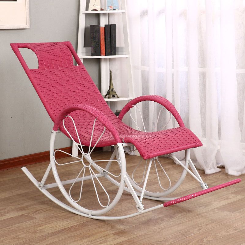 Modern Indoor Rocking Chair Rattan Rocking Chair for Living Room and Bedroom