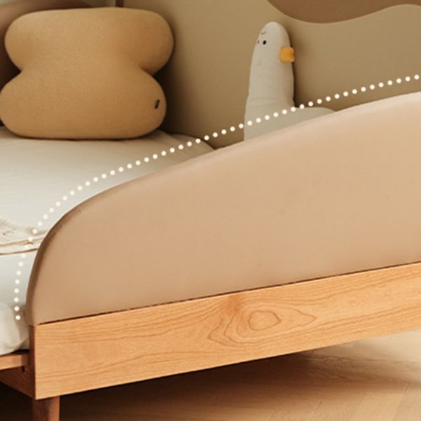 Contemporary Solid Wood Kids Bed Blue/Brown Daybed with Upholstered