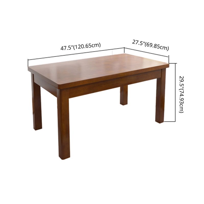 Traditional Standard Solid Wood Dining Room Set of Rectangle Shape for Kitchen Table Set