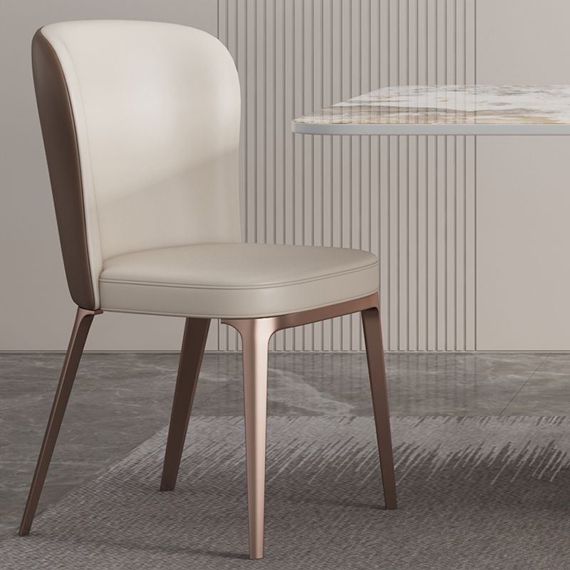 1/4/5/6 Pieces Luxury Dining Set with Stone Table and Leather Chairs Dinette Set