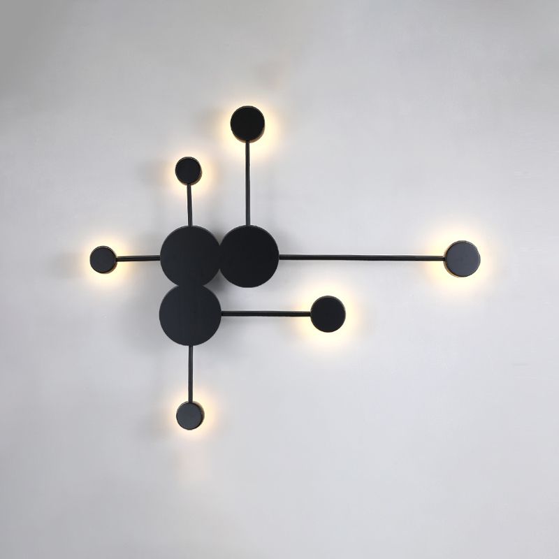 Sputnik Wall Sconce Postmodern Metal 6-Head Living Room Wall Mounted Light