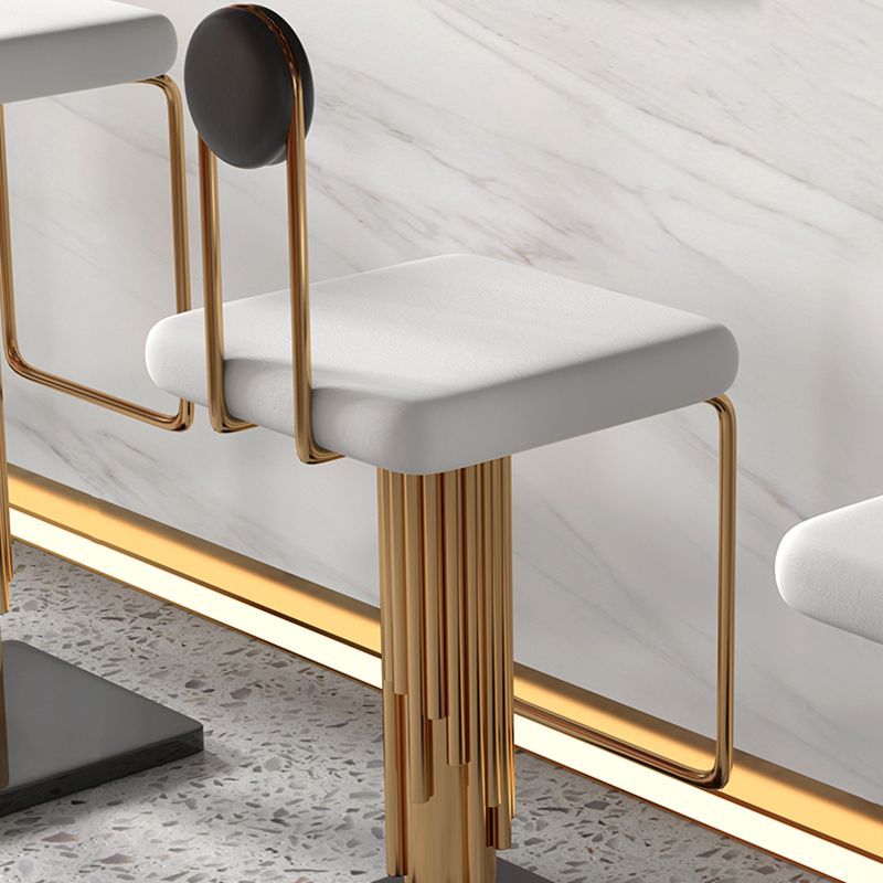 Low Back Counter Bar Stool Glam Armless Counter Chair for Restaurant