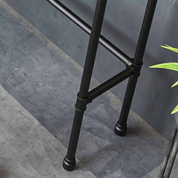 Industrial Metal Pub/Bar Table with Wood Top Counter Wine Table