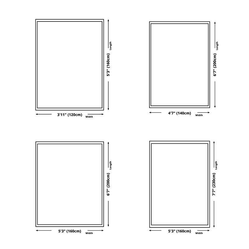 Traditonal Brown Rug Polyester Graphic Pattern Area Rug Stain Resistant Carpet for Home Decor