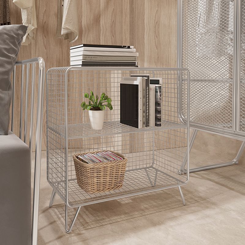 Industrial Antique Finish Shelf Bookcase Metal Etagere Bookshelf