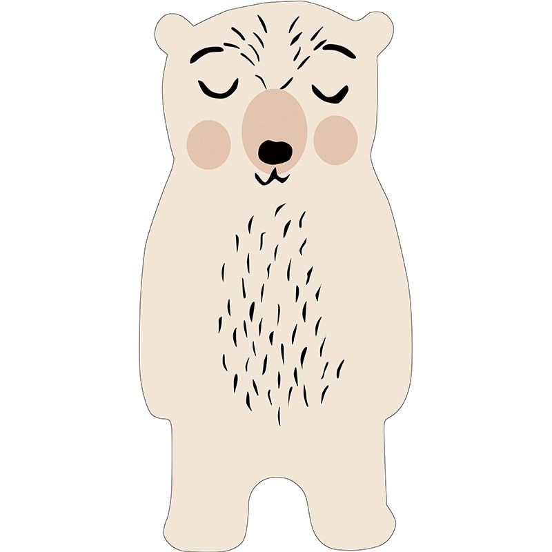 Nieuwheid dierpatroon Tapijten Polyester binnen Tapijt niet-slip achterstappert tapijt voor huizendecoratie