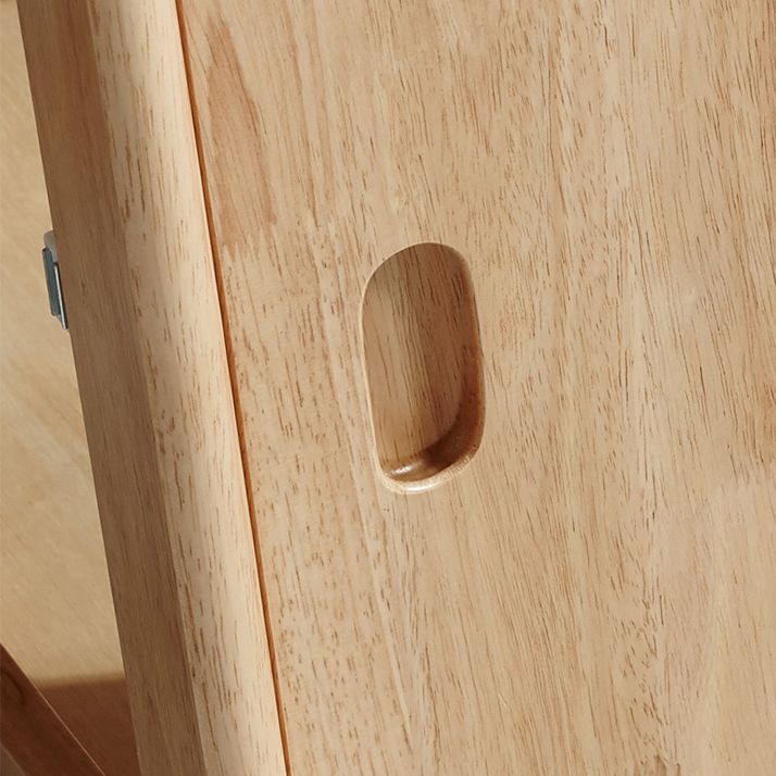 Midden-eeuwse moderne tafel rechthoek eetkamer rubberen hout vaste houten tafel (alleen tafel)