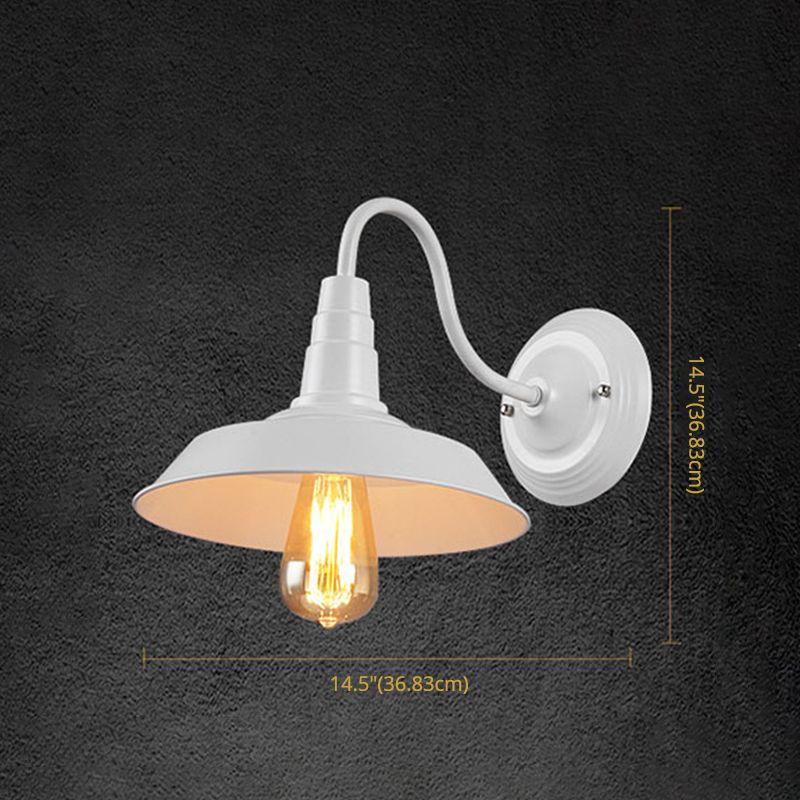 Industrial Vintage Wall Lamp Wrought Iron Barn Wall Light for Interior Spaces