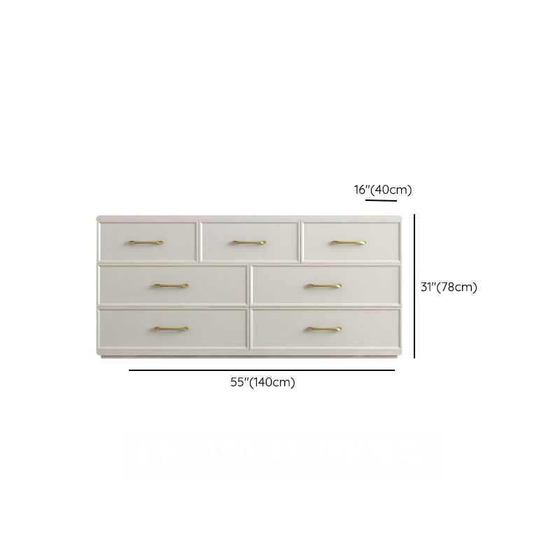 Contemporary Glam Storage Chest Birch Vertical Storage Chest Dresser for Bedroom