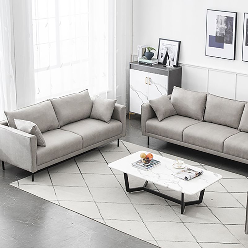 Modern Style Wooden Base Namib & Leather Art Multi-color Selection of Rectangular Sofa