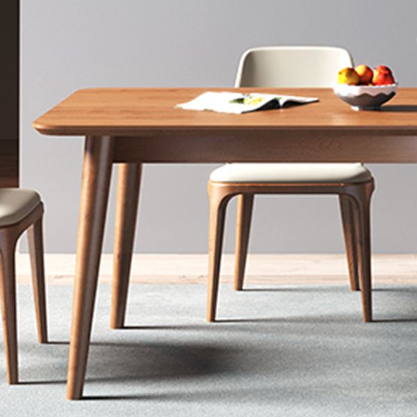 Modern Ash Wood Table for Restaurant Rectangle Dining Table with 4 Legs