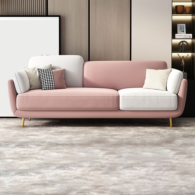 Scandinavian Hair Pin Legs Sofa Pillow Top Arm Seating for Apartment